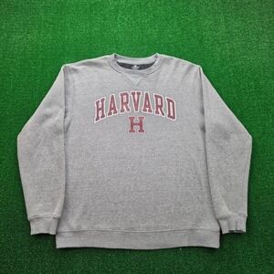 Harvard University Sweatshirt Mens Medium Gray Crewneck Pullover Ivy League